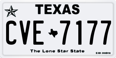 TX license plate CVE7177