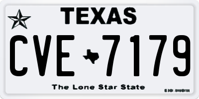 TX license plate CVE7179