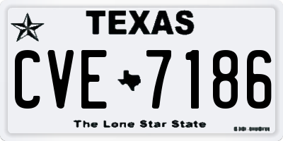 TX license plate CVE7186