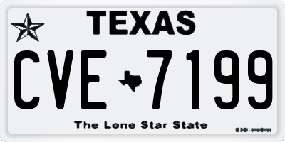 TX license plate CVE7199