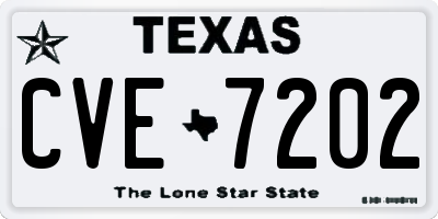 TX license plate CVE7202