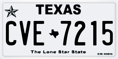 TX license plate CVE7215