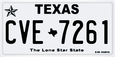 TX license plate CVE7261