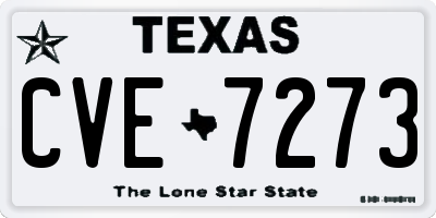 TX license plate CVE7273