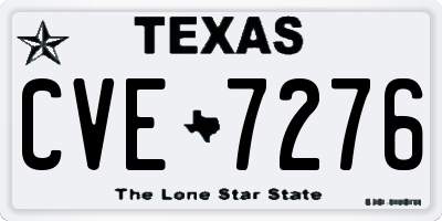 TX license plate CVE7276