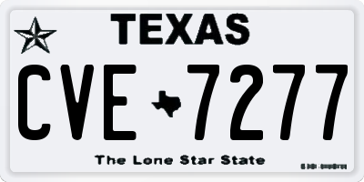 TX license plate CVE7277