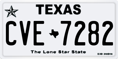 TX license plate CVE7282