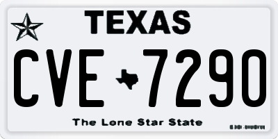 TX license plate CVE7290