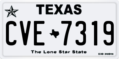 TX license plate CVE7319