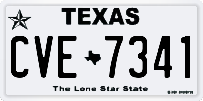 TX license plate CVE7341