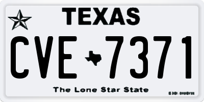 TX license plate CVE7371