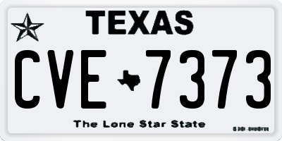 TX license plate CVE7373