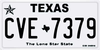 TX license plate CVE7379
