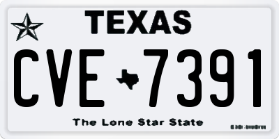TX license plate CVE7391