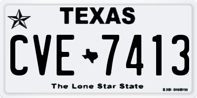 TX license plate CVE7413