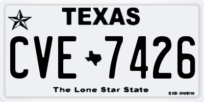 TX license plate CVE7426