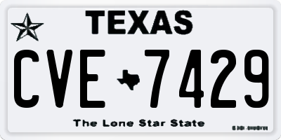 TX license plate CVE7429