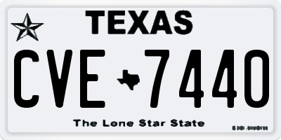 TX license plate CVE7440