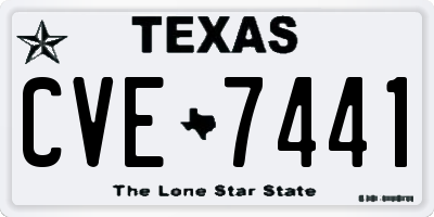 TX license plate CVE7441