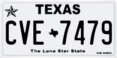 TX license plate CVE7479