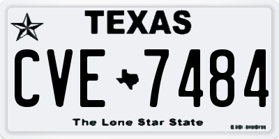 TX license plate CVE7484