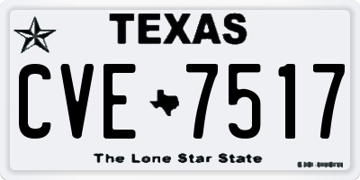 TX license plate CVE7517