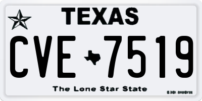 TX license plate CVE7519
