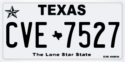 TX license plate CVE7527