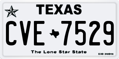 TX license plate CVE7529