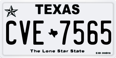 TX license plate CVE7565