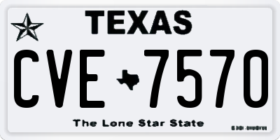 TX license plate CVE7570
