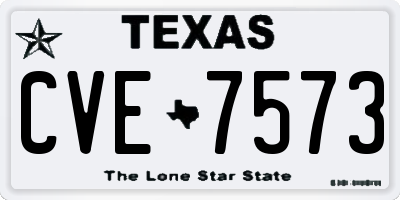 TX license plate CVE7573
