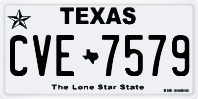 TX license plate CVE7579