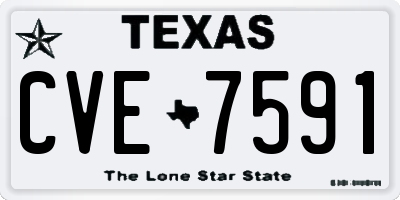 TX license plate CVE7591
