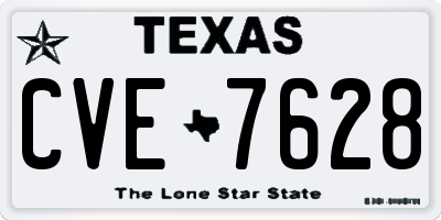 TX license plate CVE7628