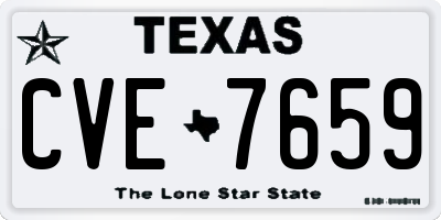 TX license plate CVE7659
