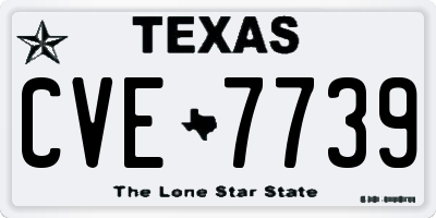 TX license plate CVE7739