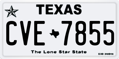 TX license plate CVE7855