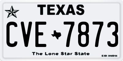 TX license plate CVE7873