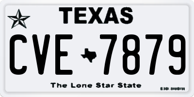 TX license plate CVE7879