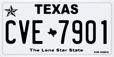 TX license plate CVE7901