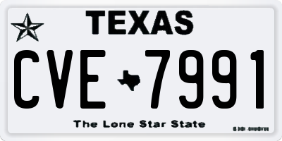 TX license plate CVE7991