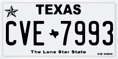 TX license plate CVE7993