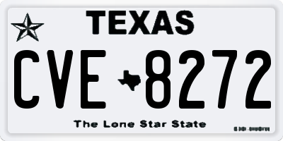TX license plate CVE8272