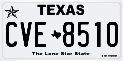 TX license plate CVE8510