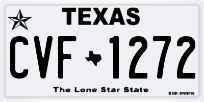 TX license plate CVF1272