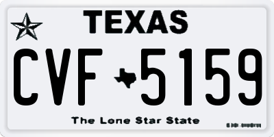 TX license plate CVF5159