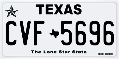 TX license plate CVF5696