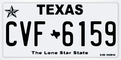 TX license plate CVF6159