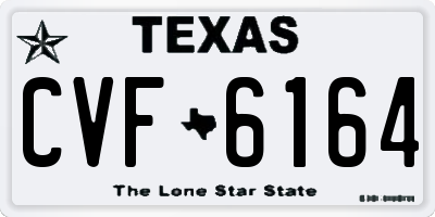 TX license plate CVF6164
